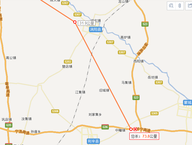 请规划一条亳州大杨经过涡阳到利辛中瞳的高速公路,这条高速