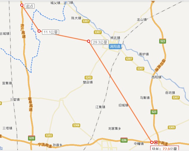 请规划一条皖北地区最重要的高速,就是亳州大杨南到利辛望瞳的