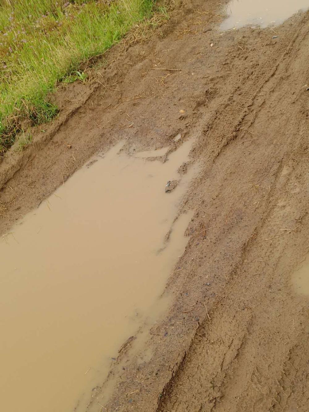 道路都是泥土坑,严重影响出行已办理交通求助