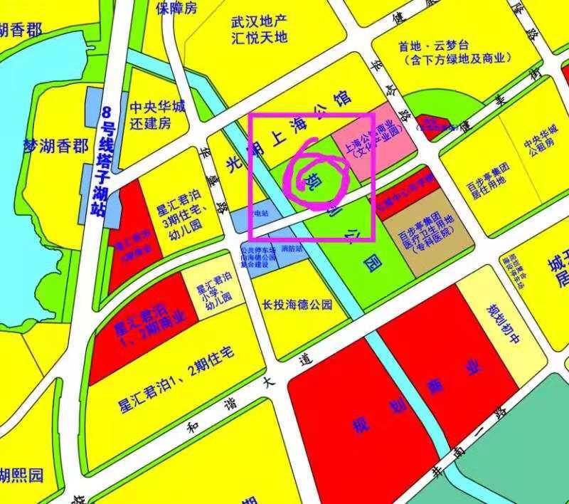 请求建设江岸区塔子湖海德公园.