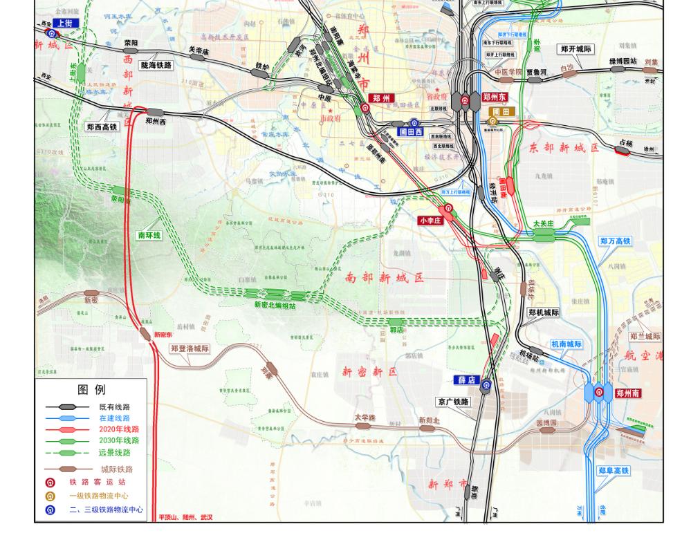 郑州铁路枢纽布置建议