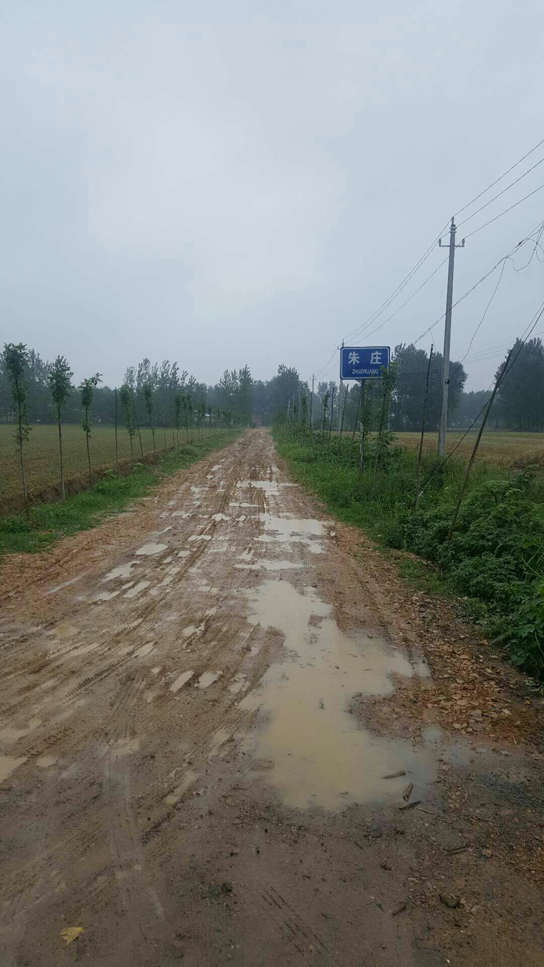 文城乡吴庄村朱庄组的路,修两年了还没修,一下雨人都出不了村