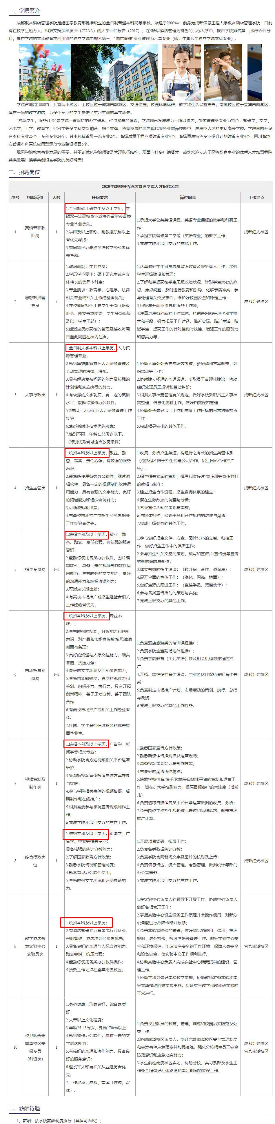 毕业生,在找工作的过程中发现我省有些高校招聘人才中还在设置全日制