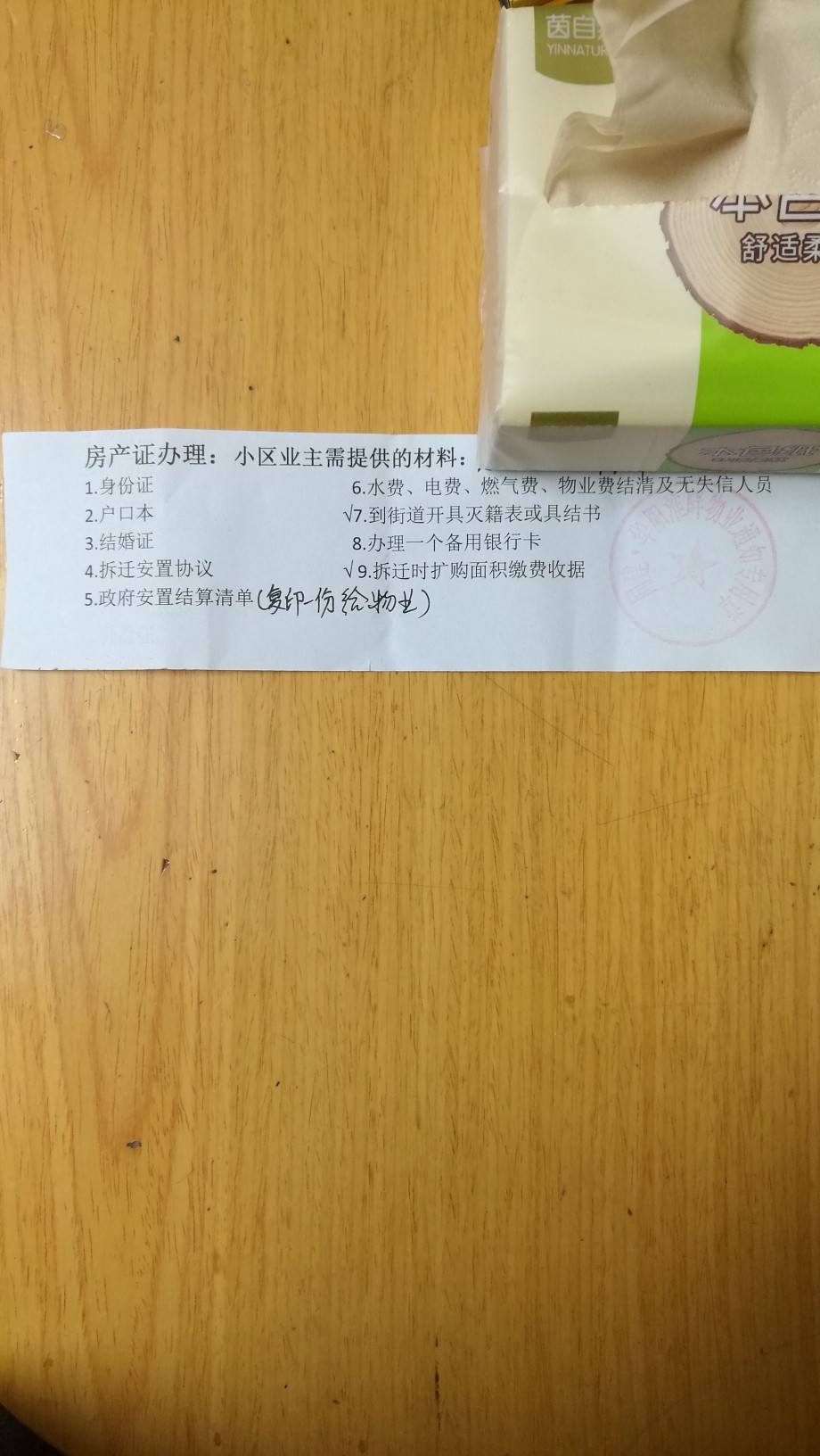 关于华阳淮畔还原房办理房产证