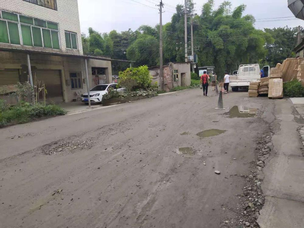 双流区九江街道石井社区道路坎坷,生活条件极差