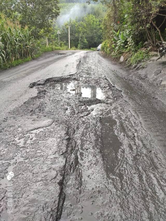 鎮雄縣城到中屯平壩村的道路擁擠破敗不堪 - 鎮雄縣委書記 - 昭通市