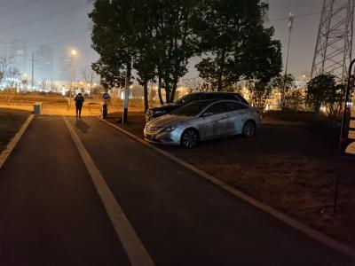 罍街公园绿地不能成为停车场